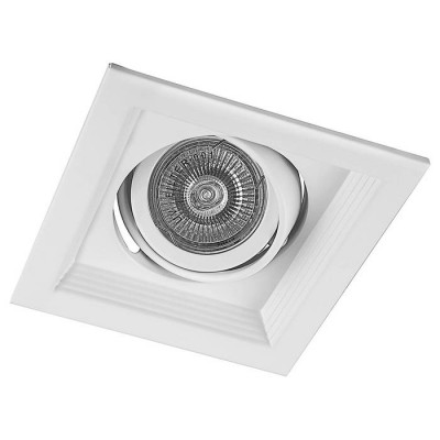 Светильник потолочный встраиваемый, MR16 G5.3 белый, DLT201, Feron 29770