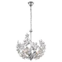 LUSSOLE PHOENIX Люстра подвесная, цвет основания - хром, плафон - акрил (цвет - прозрачный), 3x40W E14, LSP-0184