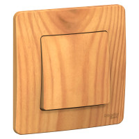 BLANCA С/У 1-клавишный ВЫКЛЮЧАТЕЛЬ (cх.1), 10А, 250B, ЯСЕНЬ