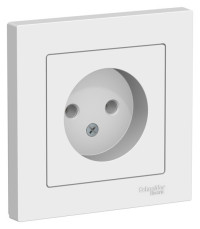 ATN001340 - ATLASDESIGN РОЗЕТКА без заземления без шторок, 16А, в сборе, ЛОТОС, Systeme Electric