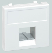 Simon SConnect Адаптер на 1 конектор RJ45 SimonConnect, AMP(S110,SL110,SLt),Brand-Rex,RIT, 45х45мм, белый, K076-9