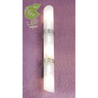 LUSSOLE SELVINO Бра, цвет основания - матовый никель, плафон - стекло (цвет - белый), 3x6W E14, GRLSA-7711-03