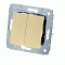 773758 - Выключатель - Cariva - двухклавишный - автоматические клеммы - 10 А - 250 В~ - слоновая кость, Legrand