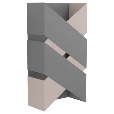 99689 Бра GURARE,  2x2,5W(LED), 2x180lm, L125, H240, A85, сталь, мокко