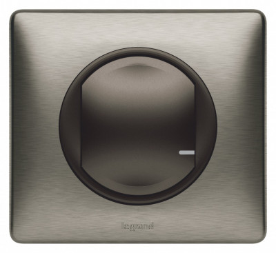 067643 - Celiane with NETATMO. Пакет для управления бытовыми электроприборами.  Умная розетка 2К+З 16А 230В + умный беспроводной 1-клавишный выключатель.Цвет Графит