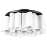 Lightstar 802097 (NUBI-X9A) Люстра NUBI 9х40W E27 ЧЕРНЫЙ МАТОВЫЙ/БЕЛЫЙ (в комплекте)