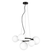 Lightstar 815057 (MD9502/5A) Люстра GLOBO 5х40W G9 МАТОВЫЙ ЧЕРНЫЙ (в комплекте)