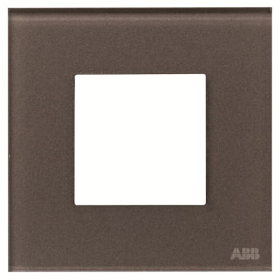 ABB NIE Zenit Стекло кофейное Рамка 1-я 2 мод