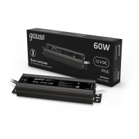 Блок питания Gauss 60W 12V IP66 1/20, 202023060
