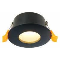 ST LUCE ST213.408.01 Св-к встр. Черный GU10 1*50W  IP44 D84xH50 220V Без ламп
