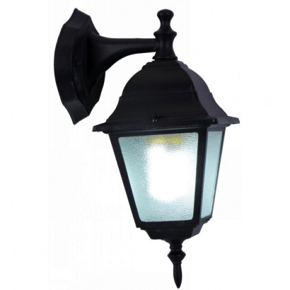 Arte Lamp BREMEN, Светильник уличный архитектурный, цвет арматуры - черный, цвет плафона/декора - ПРОЗРАЧНЫЙ, 1х60W E27, A1012AL-1BK