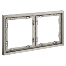 Рамка пластиковая VOLTUM S70 на 2 поста, (кашемир), VLS100203