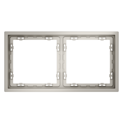 Рамка пластиковая VOLTUM S70 на 2 поста, (кашемир), VLS100203
