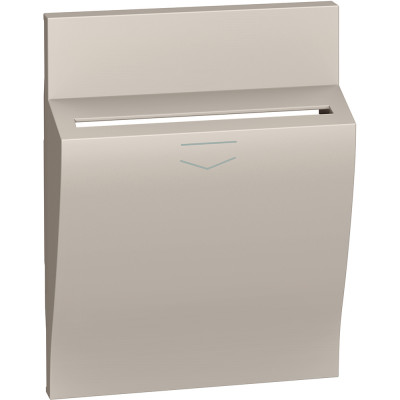 KM22 Bticino LIVING NOW. Лицевая панель для карточного выключателя 3 модуля.Цвет Песочный., KM22