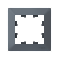 ATN220701 - ATLASDESIGN AIR 1-постовая РАМКА, ГРИФЕЛЬ/дымчатый черный, Systeme Electric