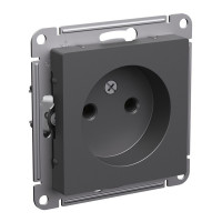 ATN001441 - ATLASDESIGN РОЗЕТКА без заземления без шторок, 16А, механизм, БАЗАЛЬТ, Systeme Electric