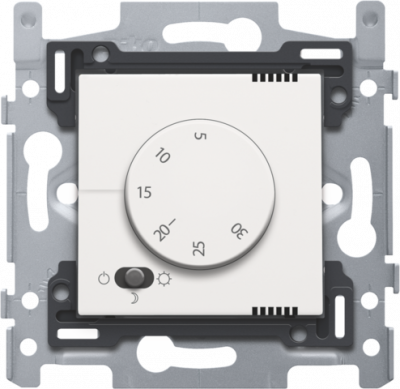 Niko Пластик Белая сталь Терморегулятор с датчиком в комплекте, 154-88001