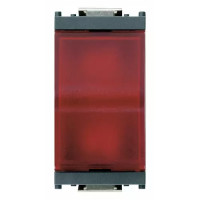 Vimar Табло призматическое с красным диффузором, серое, 16433.R