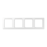 Рамка 4-кратная горизонтальная с полем для надписи белая, AS5840BFINAWW Рамка 4-кратная горизонтальная с полем для надписи белая, AS5840BFINAWW