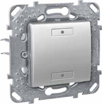 2-КНОПОЧНЫЙ ЫЙ ВЫК-ЛЬ С ИНДИКАТОРОМ LED, АЛЮМ.