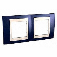 UnicaCh Рамка 2-ная горизонт., индиго/беж.