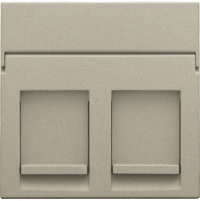 Niko Шампань Накладка на розетку RJx2, 157-65200