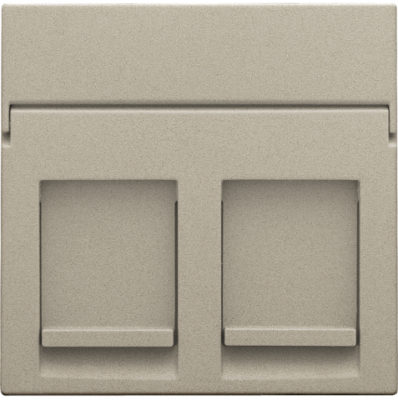 Niko Шампань Накладка на розетку RJx2, 157-65200