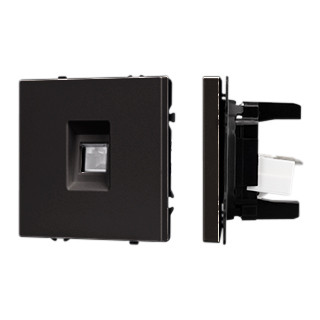 054305 - Механизм компьютерной розетки SCT-NOBE-MPC1-SFPL-BK (RJ-45, CAT6) (Arlight, -)