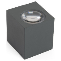 Светильник уличный светодиодный, 6W, 400Lm, 4000K, серый, DH054, Feron 48484