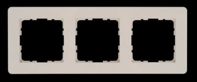 Рамка G-Flex  3-постовая, цвет Тауп, G1103T, Jasmart Electric