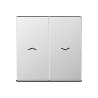 Двойная клавиша с символами "стрелки" для балансирных механизмов выключателей (кнопок), в комплекте с AS90-5HP (крепежный элемент), возможно IP44; дюропласт; алюминий; A500, A595PAL