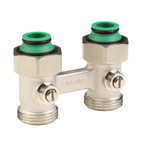 Узел нижнего подключения прямой, с шаровым затвором MVI 3/4"*3/4", TR.415.0505