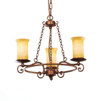 Evoluce SL122.303.03 Светильник подвесной Коричневый/Янтарный E14 3*60W