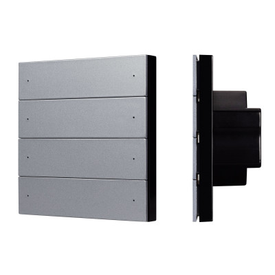 INTELLIGENT ARLIGHT Кнопочная панель SMART-DMX512-801-22-8G-8SC-DIM-IN Grey (230V, 2.4G) (IARL, IP20 Пластик, 5 лет), 039315
