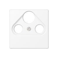 Крышка для телевизионной и спутниковой розетки; термопласт; белый матовый, A561BFPLSATWWM