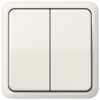 Jung Выключатель 2-клавишный,  серия CD 500