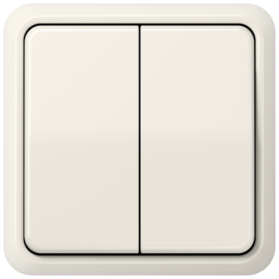 Jung Выключатель 2-клавишный,  серия CD 500