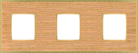 FD01453OOB Fede Belle Epoque Wood Рамка 3-ная, Oak-Bright Gold