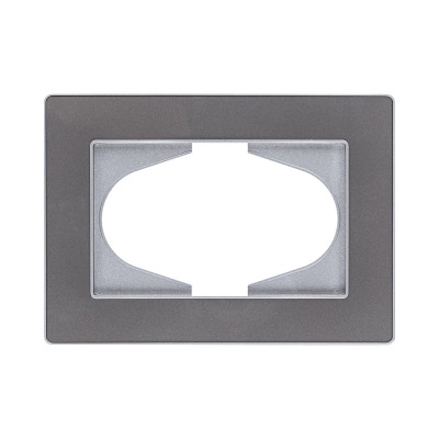 Рамка для двойной розетки, серый Kollinger Eleganz Acryl EA120GY