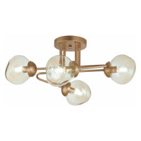 Evoluce SLE155702-04 Светильник потолочный Золотистый/Янтарный E14 4*40W