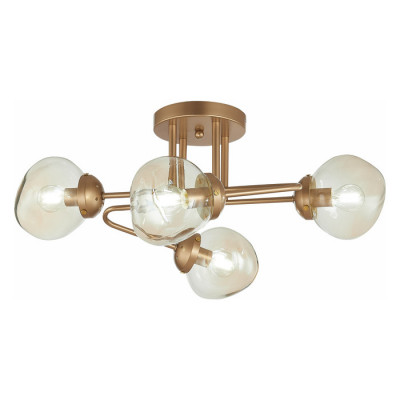 Evoluce SLE155702-04 Светильник потолочный Золотистый/Янтарный E14 4*40W