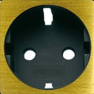 FD04335PB-M Fede Fede Накладка розетки 2К+З для мех-зма FD16823, Bright Patina/черн. Новая