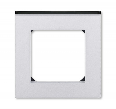3901H-A05010 70W - Рамка ABB Levit 1 пост серебро / дымчатый чёрный - 2CHH015010A6070