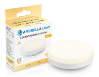 Светодиодная лампа GX53 12Вт 2700K 120°, AMBRELLA LIGHT, 531203