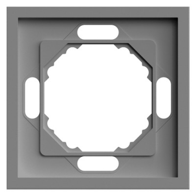 Feron Рамка 1-местная, серия Эмили, PFR00-5001-10, платиново-серый, soft touch, 49962, STEKKER