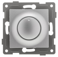 GUSI Ugra МЕХАНИЗМ диммера, 500 W, с накладкой и воротком, скрытая установка. Цвет серебро. , С11Д6-004