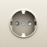 Donel S08 слоновая кость накладка для розетки Schuko с заземлением, со шторками 16A 250 В~,серия DB, DS22055