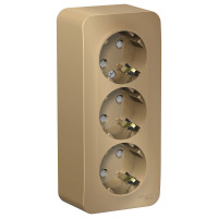 BLANCA О/У РОЗЕТКА 3-я с заземл. со шторк. ИЗОЛ.ПЛ.,16А, 250В, ТИТАН