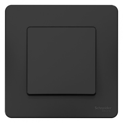 BLANCA С/У 1-клавишный ВЫКЛЮЧАТЕЛЬ (cх.1), 10А, 250B, АНТРАЦИТ