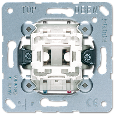 Механизм кнопки без фиксации 10 A / 250 В, однополюсный, с переключающимся контактом (НО/НЗ); не подходит к клавишам серии EP; универсальные встраиваемые механизмы, 533U